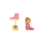 Pip Pop Post Pip Pop Post Cowboy Boot Stud Earrings