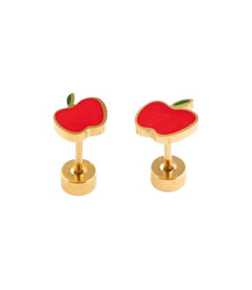 Pip Pop Post Pip Pop Post Apple Stud Earrings