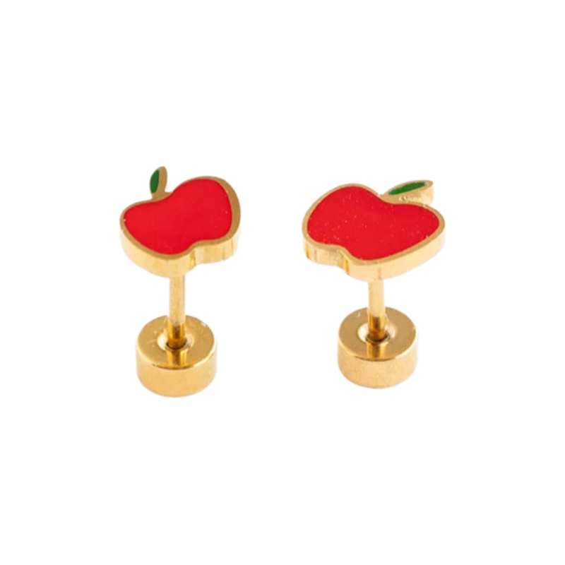 Pip Pop Post Pip Pop Post Apple Stud Earrings