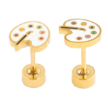 Pip Pop Post Pip Pop Post Art Palette Stud Earrings