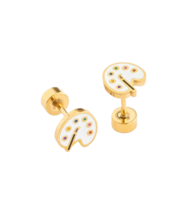 Pip Pop Post Pip Pop Post Art Palette Stud Earrings