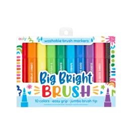 Ooly Ooly Big Bright Brush Markers - Set of 10