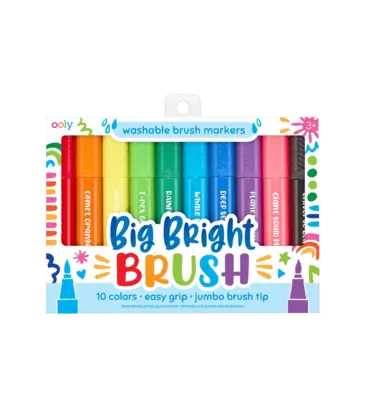 Ooly Ooly Big Bright Brush Markers - Set of 10