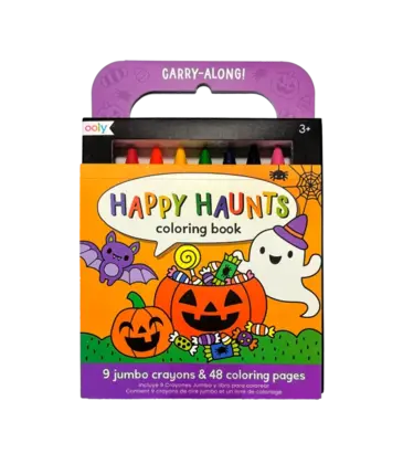 Ooly Ooly Carry-Along Coloring Book Set - Happy Haunts