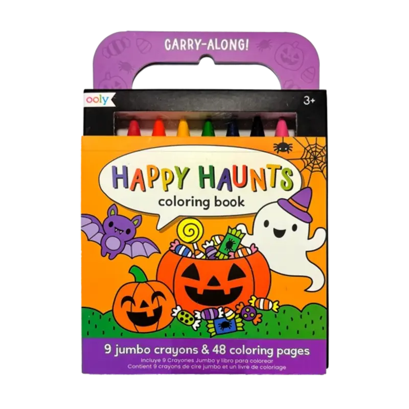 Ooly Ooly Carry-Along Coloring Book Set - Happy Haunts