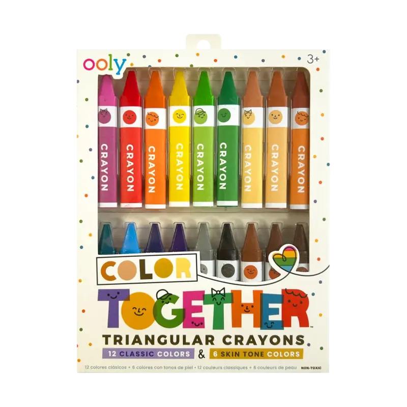 Ooly Ooly Color Together Triangular Crayons - Set of 18