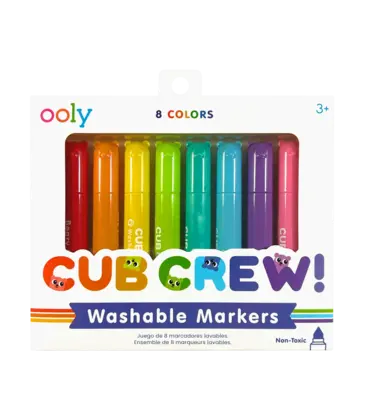 Ooly Ooly Cub Crew Washable Markers - Set of 8
