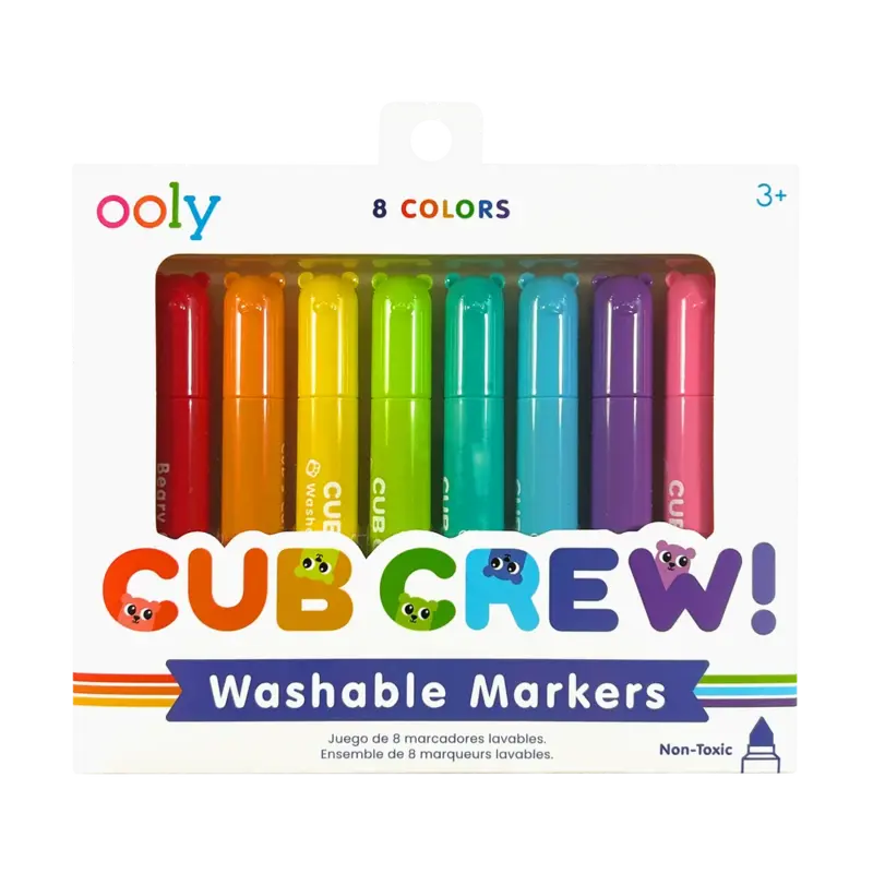 Ooly Ooly Cub Crew Washable Markers - Set of 8