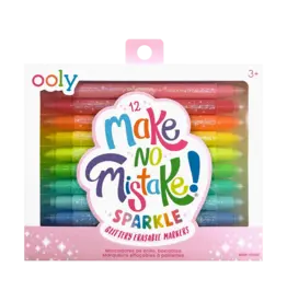 Ooly Ooly Make No Mistake! Glittery Erasable Markers - Set of 12
