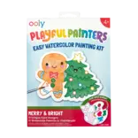 Ooly Ooly Playful Painters Easy Watercolor Painting Kit - Merry & Bright
