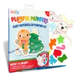 Ooly Ooly Playful Painters Easy Watercolor Painting Kit - Merry & Bright