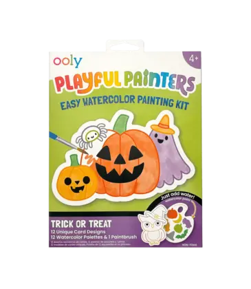Ooly Ooly Playful Painters Easy Watercolor Painting Kit - Trick or Treat
