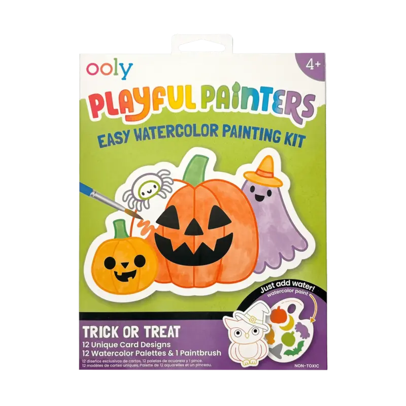Ooly Ooly Playful Painters Easy Watercolor Painting Kit - Trick or Treat
