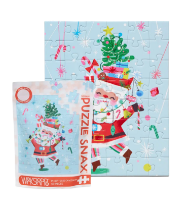 WerkShoppe WerkShoppe Fancy Pants Santa 48 Piece Puzzle Snax