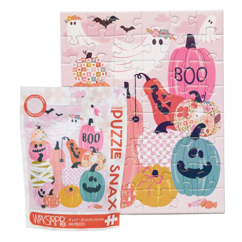 WerkShoppe WerkShoppe Pumpkin Party 48 Piece Puzzle Snax