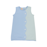 The Beaufort Bonnet Company TBBC Kennedy Colorblock Dress - Sarasota Sky/Old Greenwich Green