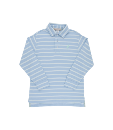 The Beaufort Bonnet Company TBBC Prim & Proper Polo - SS/WAW/OGG Stripe