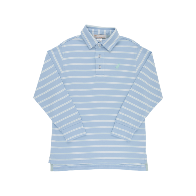 The Beaufort Bonnet Company TBBC Prim & Proper Polo - SS/WAW/OGG Stripe