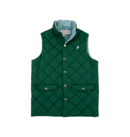 The Beaufort Bonnet Company TBBC Vaughn Vest - Saratoga Gate Green/Audubon Park Plaid