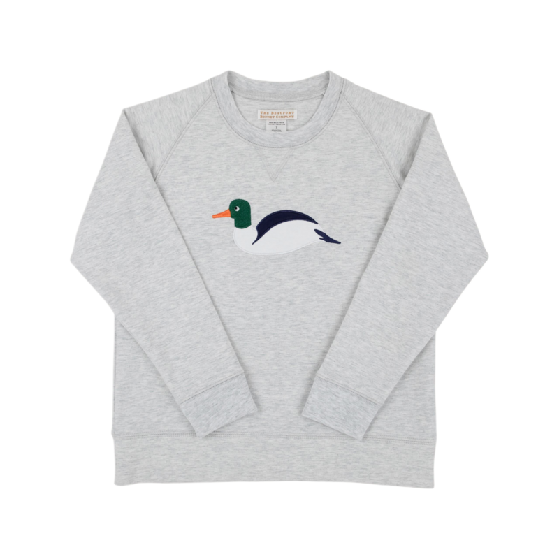 The Beaufort Bonnet Company TBBC Cassidy Comfy Crewneck - Grantley Gray/Duck