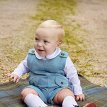 The Beaufort Bonnet Company TBBC Peter Pan Collar Onesie - Worth Avenue White