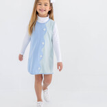 The Beaufort Bonnet Company TBBC Kennedy Colorblock Dress - Sarasota Sky/Old Greenwich Green