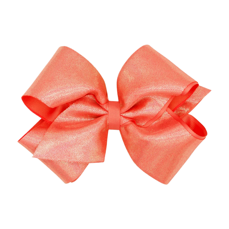 Wee Ones Wee Ones King Living Coral Mirror Dot Bow