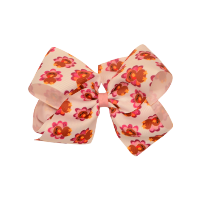 Wee Ones Wee Ones King Turkey Printed Bow