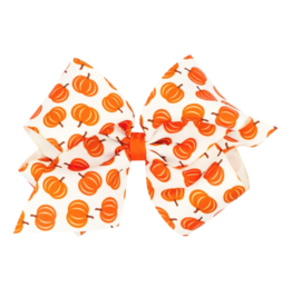 Wee Ones Wee Ones King Pumpkin Printed Bow
