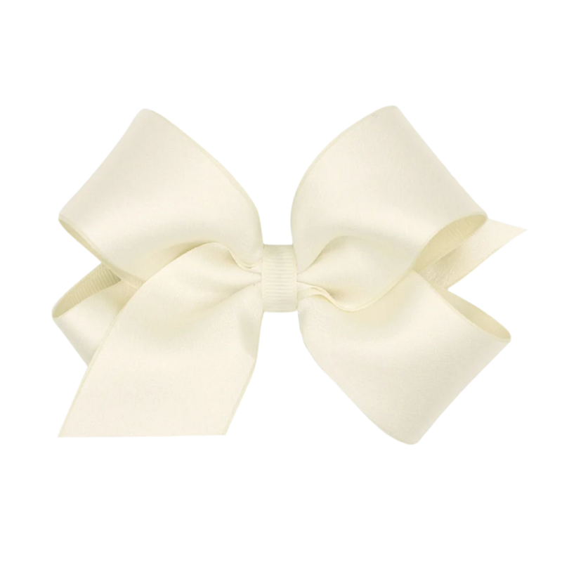 Wee Ones Wee Ones Medium Antique White Satin Bow