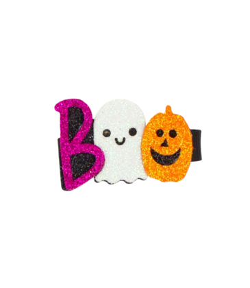 Wee Ones Wee Ones Halloween Glitter BOO Hair Clip