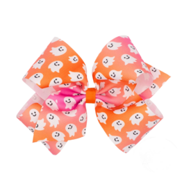 Wee Ones Wee Ones King Halloween Ghost Printed Bow