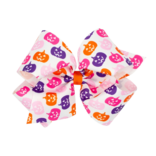 Wee Ones Wee Ones King Halloween Jack-O-Lantern Printed Bow