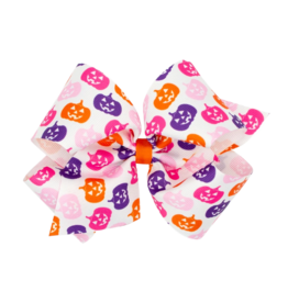 Wee Ones Wee Ones King Halloween Jack-O-Lantern Printed Bow