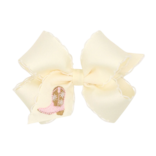 Wee Ones Wee Ones Medium Pink Boots Emb Moonstich Bow