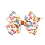 Wee Ones Wee Ones Medium Cowgirl Boots Printed Bow