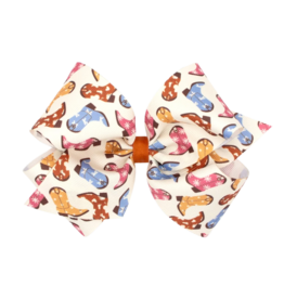 Wee Ones Wee Ones King Cowgirl Boots Printed Bow