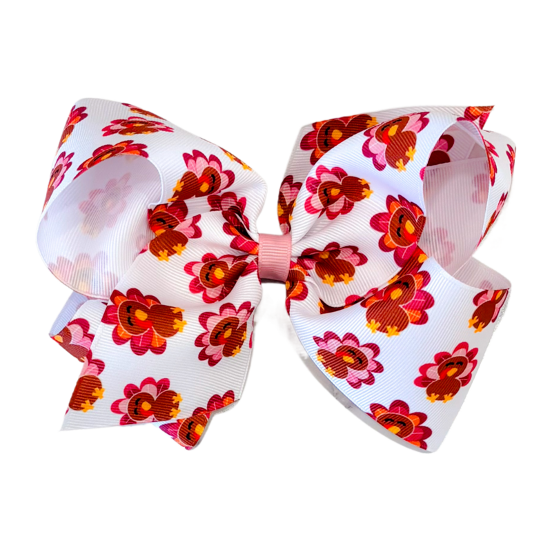 Wee Ones Wee Ones King Turkey Printed Bow