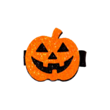 Wee Ones Wee Ones Halloween Glitter Jack-O-Lantern Hair Clip