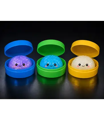 Novelty Brands Fun Doh Glow-in-The-Dark Steamer Mystery Dumpling Squish Toy