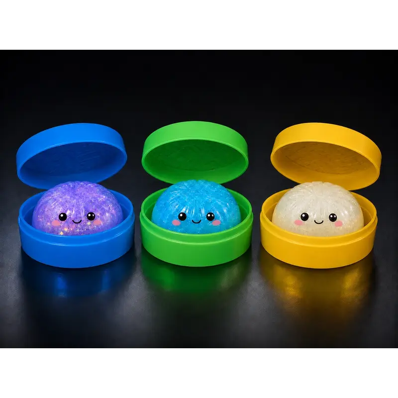 Novelty Brands Fun Doh Glow-in-The-Dark Steamer Mystery Dumpling Squish Toy