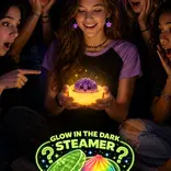 Novelty Brands Fun Doh Glow-in-The-Dark Steamer Mystery Dumpling Squish Toy