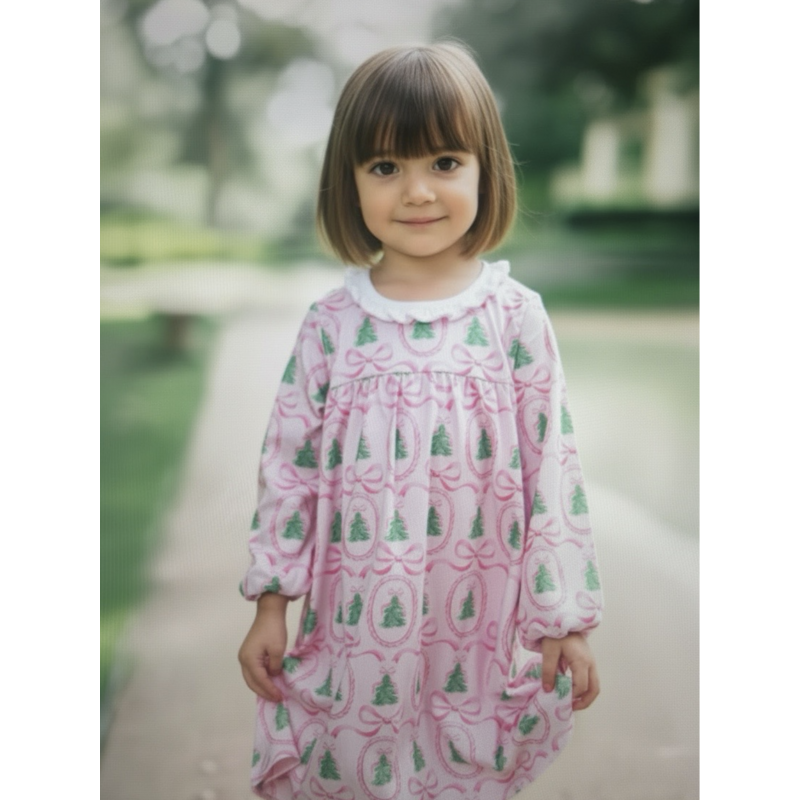 The Proper Peony The Proper Peony Pink Tannenbaum Dress
