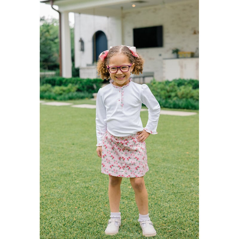 The Proper Peony *Pre-Order* The Proper Peony Zinnia Blooms Scallop Skort