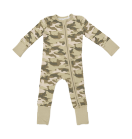 Angel Dear Angel Dear Zipper Romper - Camo