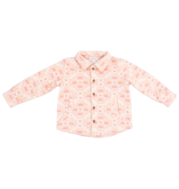 Angel Dear Angel Dear Fleece Shacket - Southwest Pink