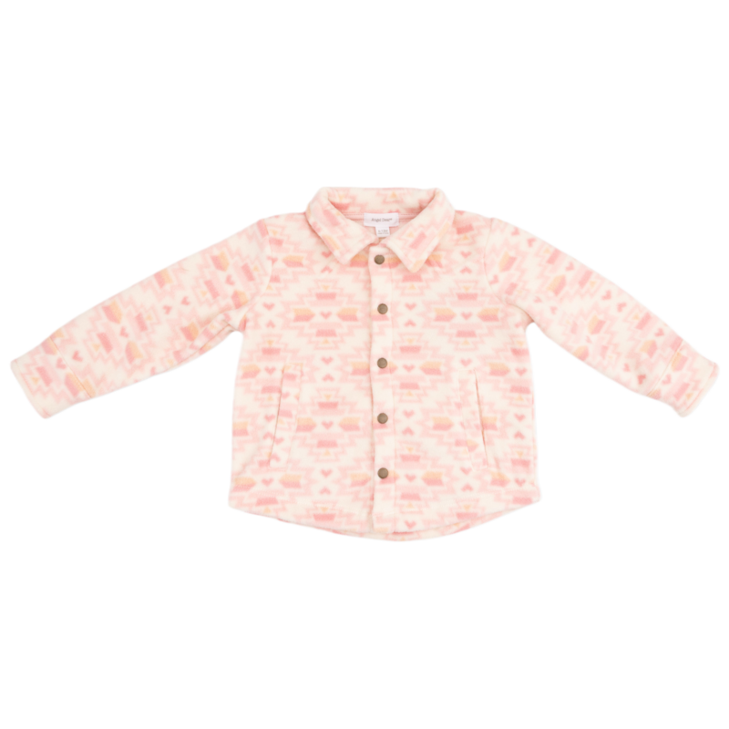 Angel Dear Angel Dear Fleece Shacket - Southwest Pink
