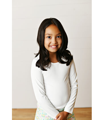Swoon Baby Swoon Baby White Ruched Top