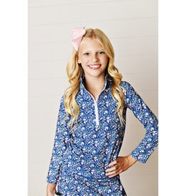 Swoon Baby Swoon Baby Navy Ditsy Floral Pullover Top