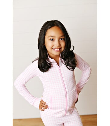 Swoon Baby Swoon Baby Pink Gingham Active Jacket